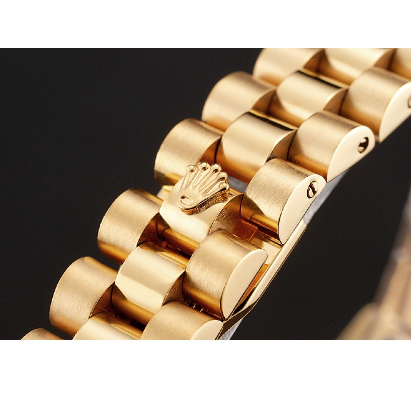 Aaa replica watch Champagne Bracelet Gold Swiss Dial Bezel Rolex Lady-Datejust 1454095 Diamond 0820
